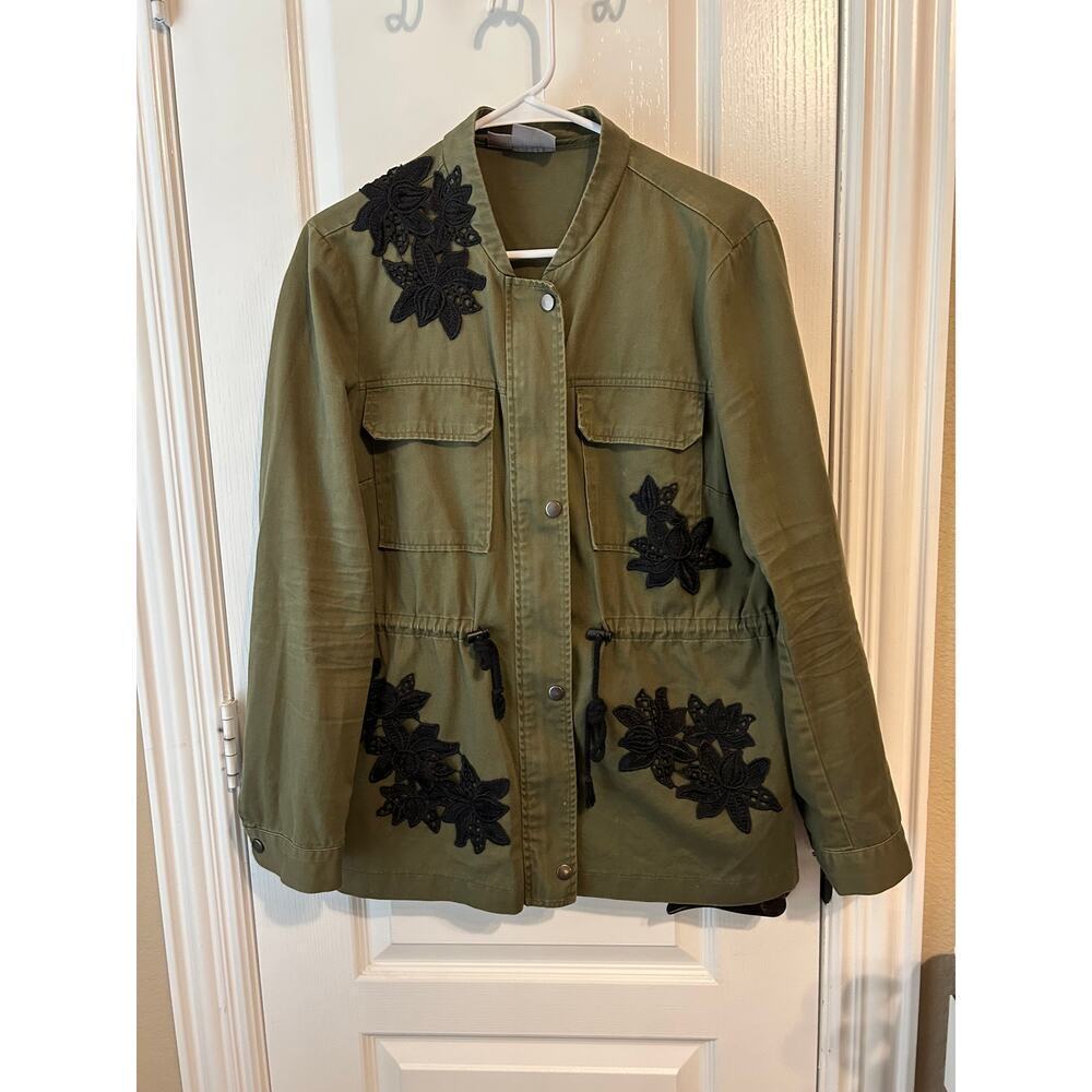 Vero Moda Olive Y2K Embroidered Jacket